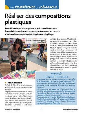 Réaliser des compositions plastiques