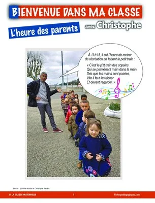 Bienvenue dans ma classe avec Christophe : l'heure des parents