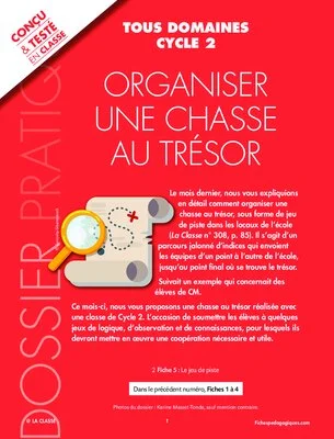 Organiser une chasse au trésor (Cycle 2)