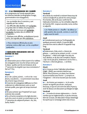 Progression orthographe - Mai