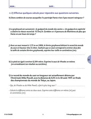 Records battus, problèmes résolus