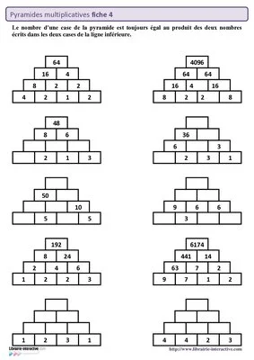 Pyramides multiplicatives