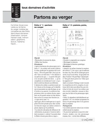 Partons au verger