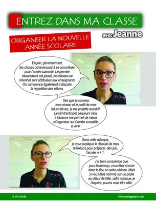 Entrez dans ma classe : la prochaine rentrée scolaire