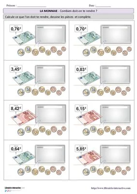Rendre la monnaie