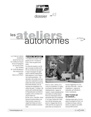 Les ateliers autonomes (MS)