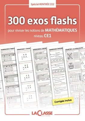 300 exercices flashs de mathématiques niveau CE1-CE2