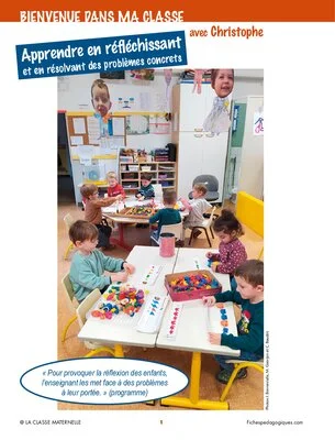 Bienvenue dans ma classe : apprendre en réfléchissant et en résolvant des problèmes concrets