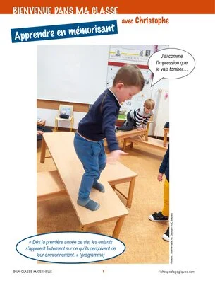 Bienvenue dans ma classe : apprendre en mémorisant