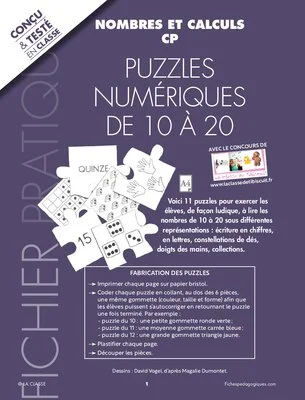 Puzzles numériques de 10 à 20