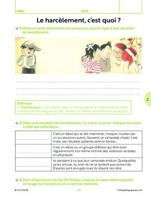 Contre le harcèlement scolaire