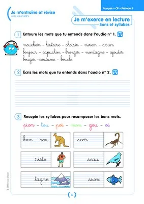 Je m'entraîne et révise avec les Mystik's - Français CP (Période 5)