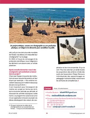 Mes élèves participent à un projet de protection environnementale