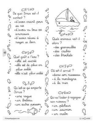 Sirius le petit poisson (6) / Lecture suivie