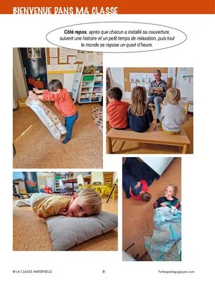Bienvenue dans ma classe : la sieste
