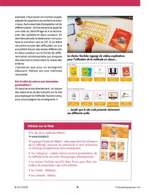 « Mes élèves apprennent à lire et à écrire avec la méthode Métalo »
