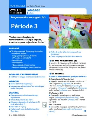 Programmation en anglais (PS-MS-GS)