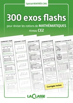300 exercices flashs de mathématiques niveau CE2-CM1