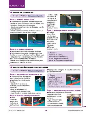 L'activité physique au Cycle 1