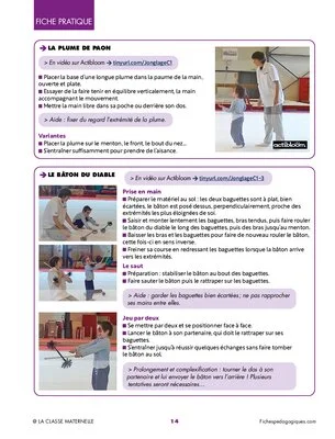 L'activité physique au Cycle 1