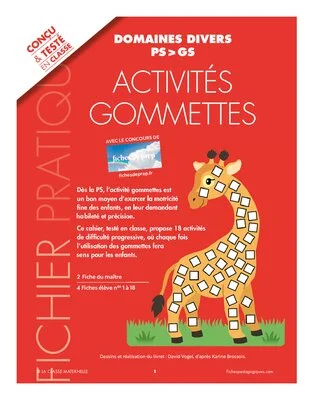 Activités gommettes
