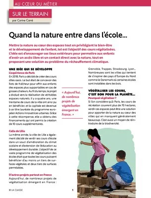 Quand la nature entre dans l'école…