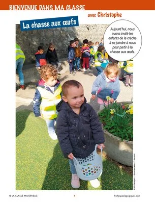 Bienvenue dans ma classe : la chasse aux oeufs