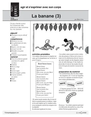 L'imagier des fruits : La banane (3)