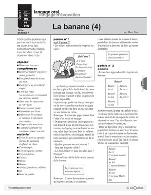 L'imagier des fruits : La banane (4)
