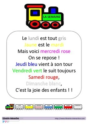 Comptine de la semaine