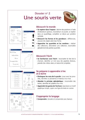 Une souris verte