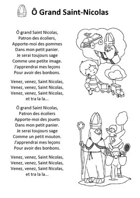 Chants de Saint-Nicolas illustré