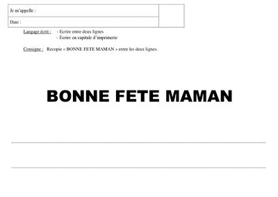 Ecriture graphisme - MAMAN