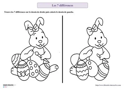 Les 7 différences de Pâques