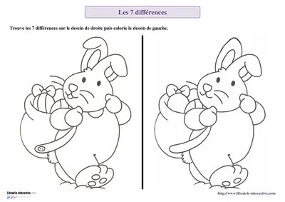 Les 7 différences de Pâques
