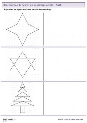 Reproduction de noël sur plan pointé