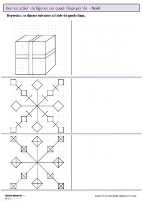 Reproduction de noël sur plan pointé