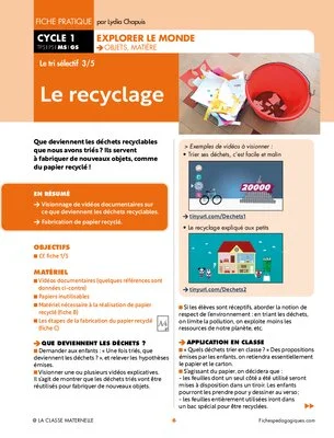 Le tri des déchets