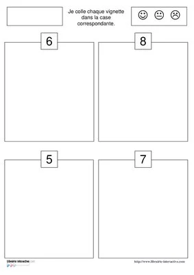 Dénombrer une collection de 5 à 8