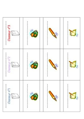 Étiquettes de cahier