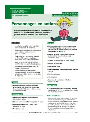 Personnages en action