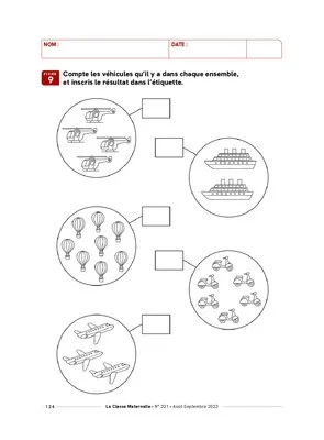 Petites activités sur les moyens de transports