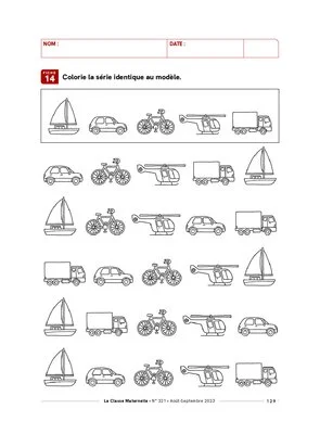 Petites activités sur les moyens de transports