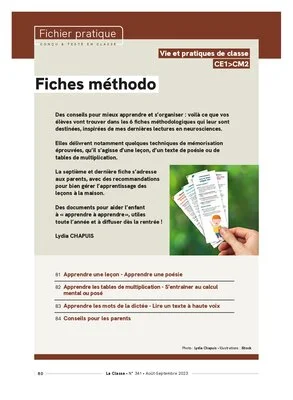 Fiches méthodo