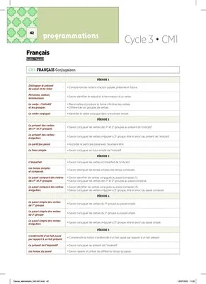 Emplois du temps et programmations CM1 2023