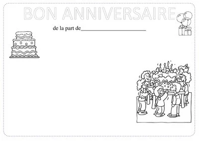 Fiches pour les anniversaires