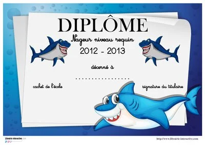 Diplômes scolaires en couleur