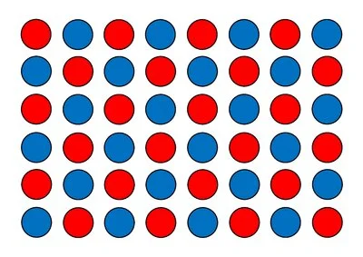 Jeu du colorino avec des bouchons