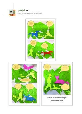 Créer un album à partir de tangrams : Tang et les animaux