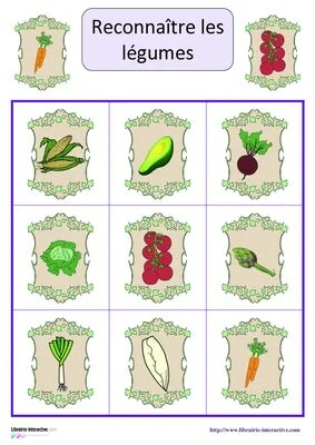 Loto des légumes